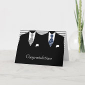 Carte M. et M. Two Grooms Mariage Félicitations (Devant)