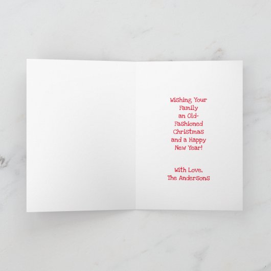 Carte M. et Mme Claus Baking Cookies Custom Christmas (Intérieur)