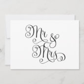 Carte M. Et Mme Mariage Signale (Devant)