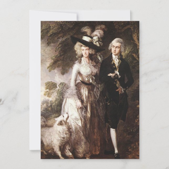 Carte M. et Mme William Hallett de Thomas Gainsborough (Devant)