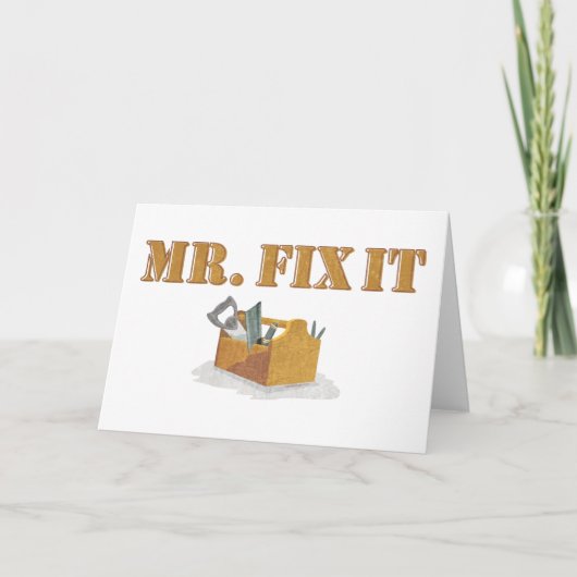 Carte M. Fix-It Card (Devant)