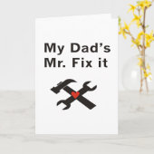 Carte M. Fix It de mon père (Fleur jaune)