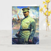 Carte M. Frunze - Officier de l'Armée soviétique, Fondat (Fleur jaune)