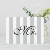 Carte M. Husband Groom Cliquez pour Customiser des bande (Debout devant)