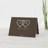 Carte M. & M. Rustic & Romantic Mariage (Dos)