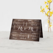 Carte M. & M. Rustic & Romantic Mariage (Fleur jaune)