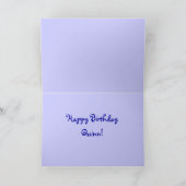 Carte M. McCuddles et Bear bleue Joyeux anniversaire (Intérieur)