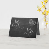 Carte M. & Mme Chalk Heart (Fleur jaune)
