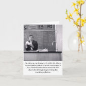 Carte M. Olsen Teacher (Fleur jaune)