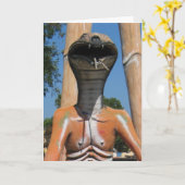 Carte M. Snake AKA Cobra Head ... Enfer bouddhiste (Fleur jaune)