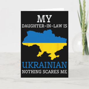 Carte Ma belle-fille est ukrainienne Rien ne me fait peu