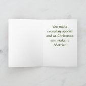 CARTE MA BELLE FILLE REND NOËL PLUS MERRIER (Intérieur)