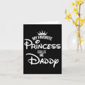 Carte Ma chemise de princesse préférée m'appelle papa ma (Fleur jaune)