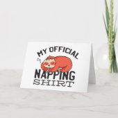 Carte Ma chemise de sieste officielle - Lazy sombrer Slo (Devant)