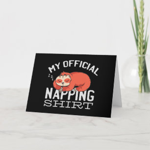 Carte Ma chemise de sieste officielle Sloth
