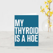 Carte Ma Chemise Thyroïde Cancer de la Thyroïde (Fleur jaune)