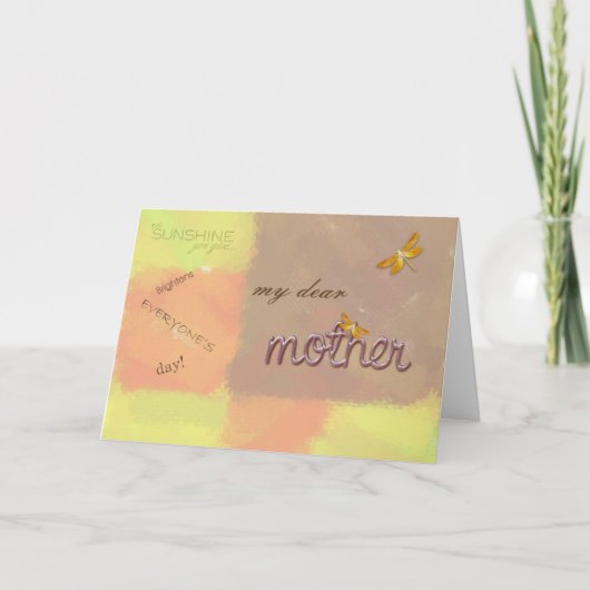 Carte ma chère mère (Devant)