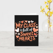 Carte Ma Cl Pleine De Cœurs Sucrés Prof De La Saint-Vale (Fleur jaune)