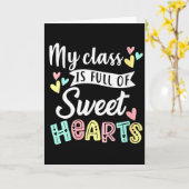 Carte Ma classe est pleine d'amoureux Professeur Saint-V (Fleur jaune)