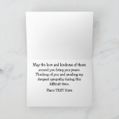 Carte Ma Condolence Du Coeur (Intérieur)