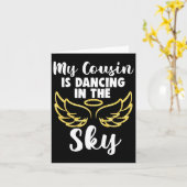 Carte Ma cousine danse dans les ailes célestes en souven (Fleur jaune)