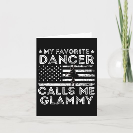 Carte Ma danseuse préférée m'appelle Glammy Dance Ballet (Devant)