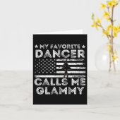 Carte Ma danseuse préférée m'appelle Glammy Dance Ballet (Fleur jaune)