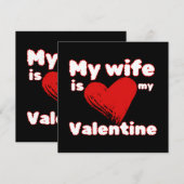 Carte Ma femme est ma Saint-Valentin (Devant / Derrière)