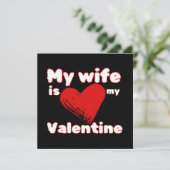 Carte Ma femme est ma Saint-Valentin (Debout devant)