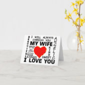 Carte Ma femme je t'aime (Fleur jaune)