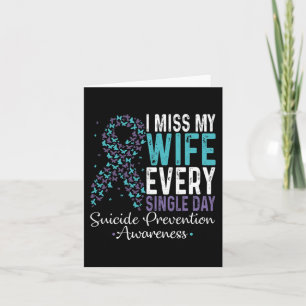 Carte Ma femme me manque chaque jour Prévention du suici