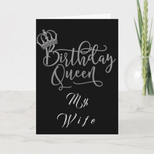 CARTE MA **FEMME** & **REINE D'ANNIVERSAIRE**