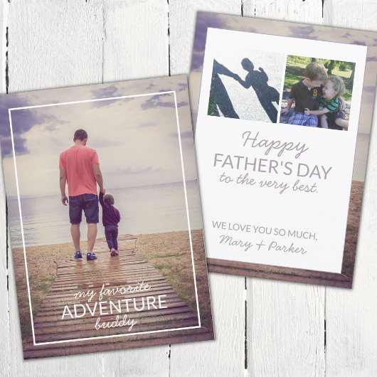 Carte Ma Fête des pères préférée Adventure Buddy