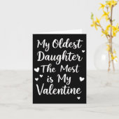 Carte Ma Fille Aînée La Plus Est Ma Saint-Valentin Pour  (Fleur jaune)