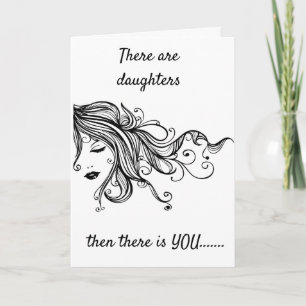 CARTE MA "FILLE" AVEC TOUTE NOTRE AMOUR ANNIVERSAIRE