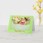 Carte Ma Fille...une maman (Fleur jaune)