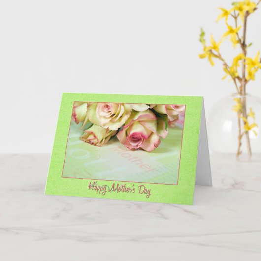 Carte Ma Fille...une maman (Fleur jaune)