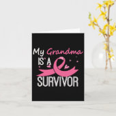 Carte Ma Grand-Mère Est Une Survivante Sensibilisation A (Fleur jaune)