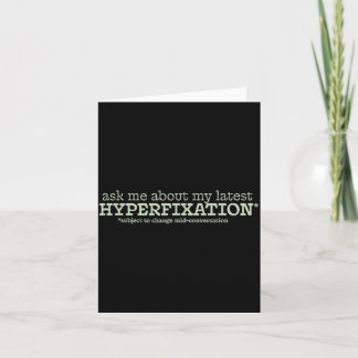 Carte Ma hyperfixation