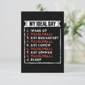 Carte Ma journée idéale Cadeau d'anniversaire drôle de p (Debout devant)