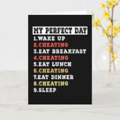 Carte Ma journée parfaite de tricherie (Fleur jaune)