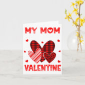 Carte Ma Maman Est Mon Coeur De La Saint-Valentin Garçon (Fleur jaune)