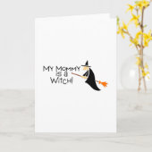 Carte Ma Maman Est Une Sorcière (Fleur jaune)