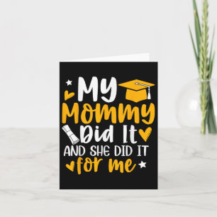 Carte Ma maman L'A Fait Diplômé Maman Fière Chi