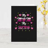 Carte Ma maman mon héro (Fleur jaune)