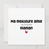 Carte "Ma meilleure amie va devenir maman" (Devant)