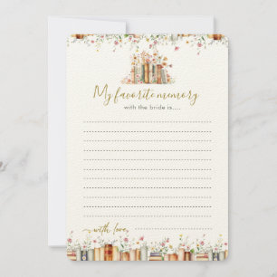 Carte Ma mémoire préférée avec la mariée - Réserver le t