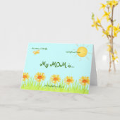 Carte Ma mère est (Fleur jaune)