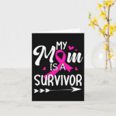 Carte Ma Mère Est Une Survivante Conscience Du Cancer Du (Fleur jaune)