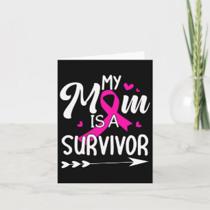 Carte Ma Mère Est Une Survivante Conscience Du Cancer Du